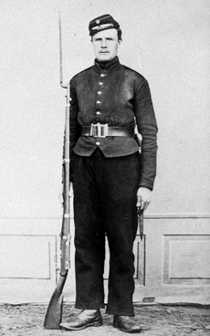 Unknown Norwegian soldier with 4''' kammerlader.