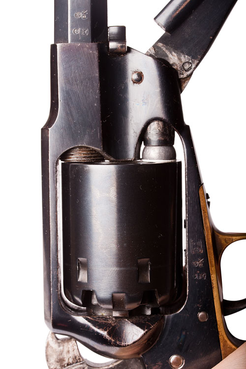 Many replica revolvers are made for roundballs only.