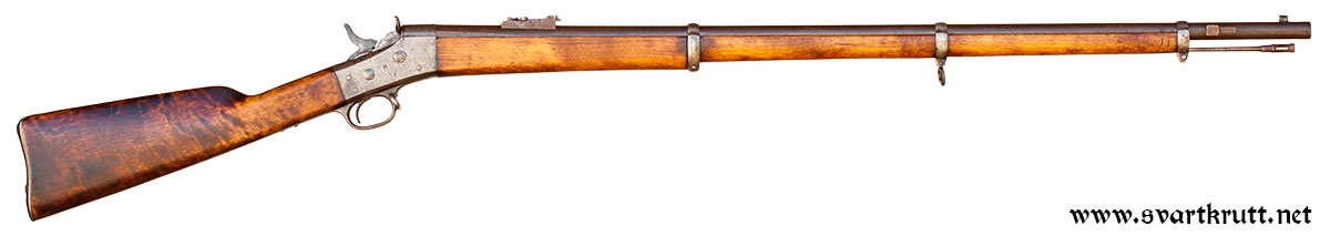 Swedish 12mm Remington rolling block rifle Model 1867-68 made at Husqvarna in 1874.
